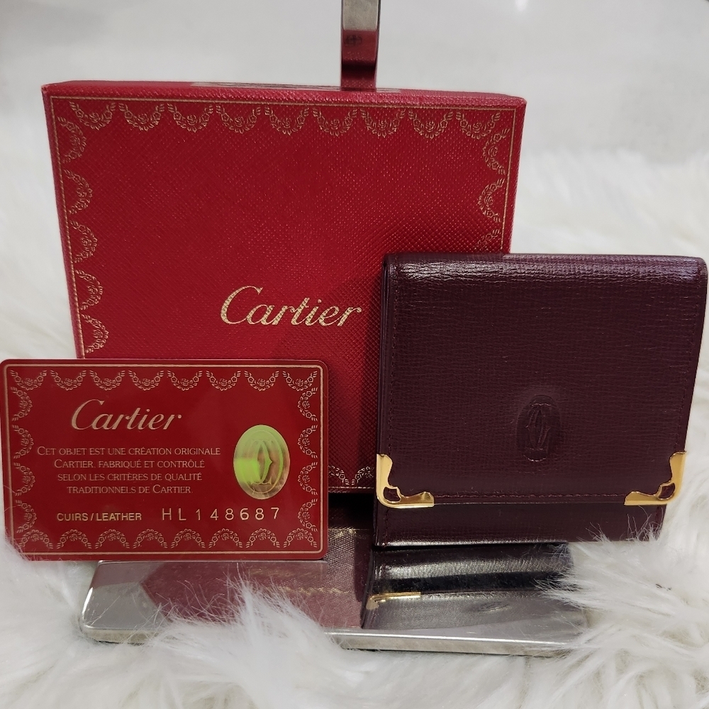 Cartier Coin Unisex Wallet/ Coin Pouch With Box And Coa Card!